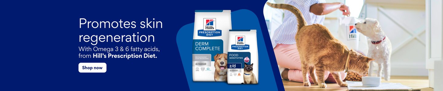 Promotes skin regeneration. With Omega 3 & 6 fatty acids, from Hill's Prescription Diet. Shop now.