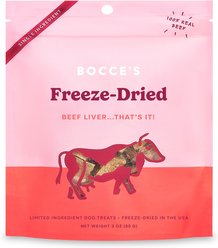 Bocce's Bakery Beef Liver Freeze-Dried Treats, 3-oz bag