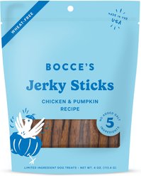 Bocce's Bakery Grazers Chicken Jerky Dog Treats, 4-oz pouch