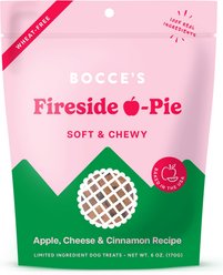 Bocce's Bakery Fireside Apple Pie Apples, Cheese & Cinnamon Recipe Dog Treats, 6-oz bag