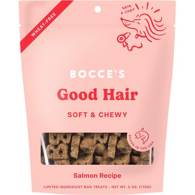Bocce's Bakery Bocce's Bakery Dailies Good Hair Salmon Recipe Dog Treats, 6-oz pouch