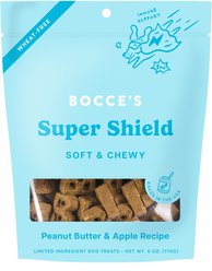 Bocce's Bakery Dailies Super Shield Peanut Butter + Apple Recipe Dog Treats, 6-oz pouch