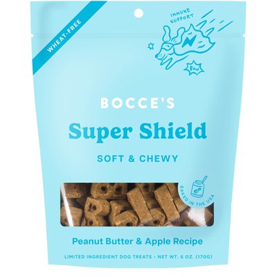 Bocce's Bakery Bocce's Bakery Dailies Super Shield Peanut Butter + Apple Recipe Dog Treats, 6-oz pouch