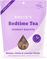 Bocce's Bakery Bedtime Tea Banana, Vanilla & Lavender Dog Treats, 5-oz bag