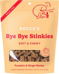 Bocce's Bakery Dailies Bye Bye Stinkies Pumpkin + Ginger Recipe Dog Treats, 6-oz pouch