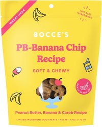 Bocce's Bakery PB-Banana Chip Recipe Dog Treats, 6-oz bag