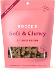 Bocce's Bakery Soft & Chewy Salmon Recipe Dog Treats, 6-oz bag