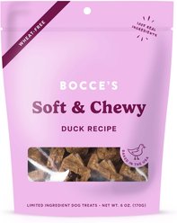 Bocce's Bakery Soft & Chewy Duck Recipe Dog Treats, 6-oz bag