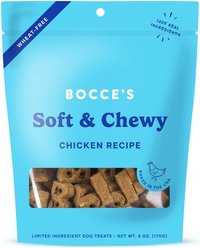 Bocce's Bakery Soft & Chewy Chicken Recipe Dog Treats, 6-oz bag