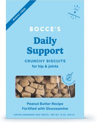 Bocce's Bakery Daily Support Hip Aid Peanut Butter Recipe Dog Treat, 12-oz box