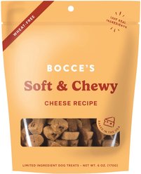 Bocce's Bakery Soft & Chewy Cheese Recipe Dog Treats, 6-oz bag