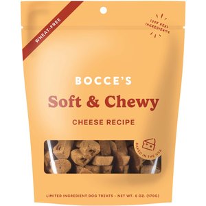 Bocce's Bakery Soft & Chewy Cheese Recipe Dog Treats, 6-oz bag