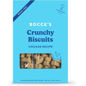 Bocce's Bakery Oven Baked Wheat-Free Chicken Recipe Dog Treats, 14-oz box