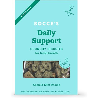 Bocce's Bakery Bocce's Bakery Daily Support Breath Aid Apple & Mint Recipe Dog Treat, 12-oz box