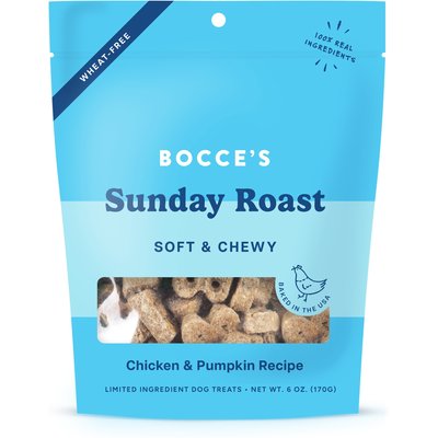 Bocce's Bakery Bocce's Bakery Sunday Roast Chicken & Pumpkin Recipe Soft & Chewy Dog Treats, 6-oz bag