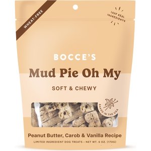 Bocce's Bakery Mud Pie Oh My Soft & Chewy Dog Treats, 6-oz bag