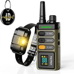 PATPET 5250FT Ultra-Long Range Remote Waterproof Rechargeable LED Light Dog Training Collar, Dark Green