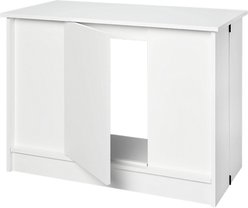 Tetra Water-Resistant Wood Fish Tank Stand, White, 40-gal