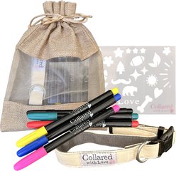 Collared with Love The Original D.I.Y. Dog Collar Kit, Small: 9.5 to 14-in neck, 0.75-in wide slide 1 of 9