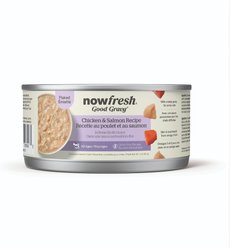 Now Fresh Good Gravy Grain-Free Flaked Chicken + Salmon Recipe Wet Cat Food, 3-oz can, case of 12