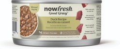 Now Fresh Good Gravy Grain-Free Minced Duck Recipe Wet Cat Food, 3-oz can, case of 12