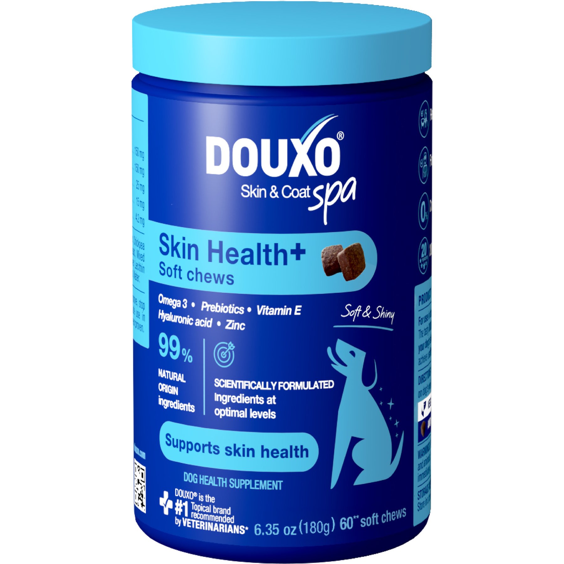 Skin & Coat SPA Chicken Chew Supplement for Dogs, 60 count