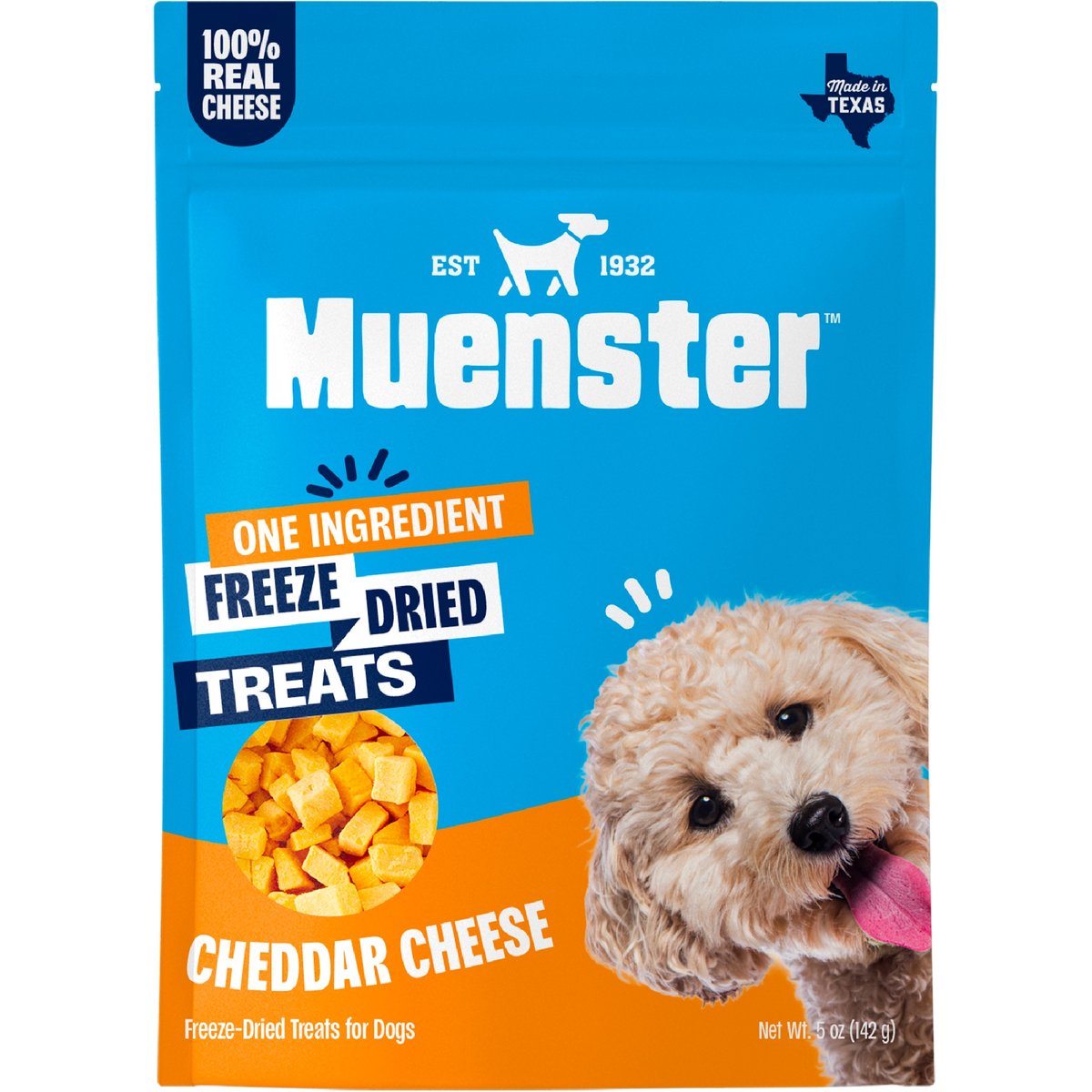 Muenster Perfect Balance Cheese Bites Freeze-Dried Dog Treats, 5-oz bag
