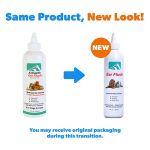 Forticept Yeast Ear Infection & Itch Relief Cat & Dog Ear Wash Cleaner, 8-oz tube