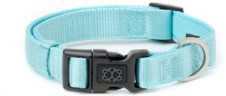 DOGISTRY Adjustable City Dog Collar, Fifth Avenue Blue, Large: 16 to 25-in neck, 1-in wide