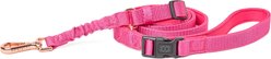 DOGISTRY 3-in-1 Adjustable City Dog Leash, Park Ave Pink, Medium: 6-ft long, 3/4-in wide
