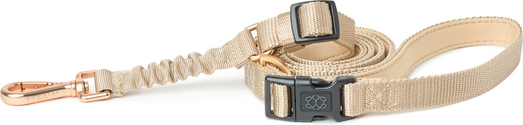 DOGISTRY 3-in-1 Adjustable City Dog Leash, Dune, Medium: 6-ft long, 3/4-in wide