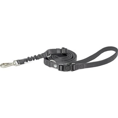 DOGISTRY DOGISTRY 3-in-1 Adjustable City Dog Leash, Steel, Small: 6-ft long, 5/8-in wide