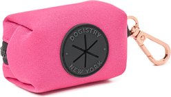 DOGISTRY Clip-On Poop Bag Holder, Park Ave Pink