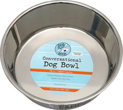 Dog is Good Big Dog On Campus Conversational Non-Skid Stainless-Steel Dog Bowl, 40-oz slide 2 of 2