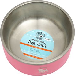 Dog is Good Love Unconditionally SS Double Wall Non-Skid Stainless-Steel Dog Bowl, Pink, 67-oz slide 2 of 2
