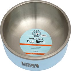 Dog is Good Love the Mutt Your with SS Doublewall Non-Skid Stainless-Steel Dog Bowl, Blue, 67-oz slide 2 of 2