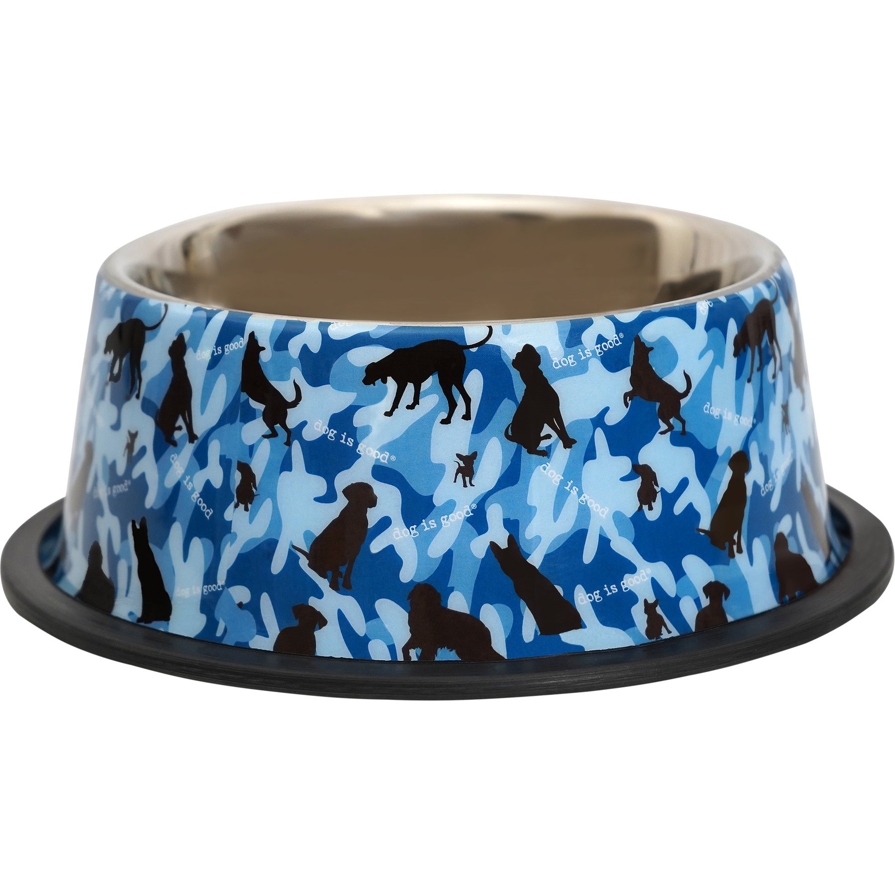 Dog is Good Mash Up Stabilizer Non-Skid Stainless-Steel Dog Bowl, 32-oz