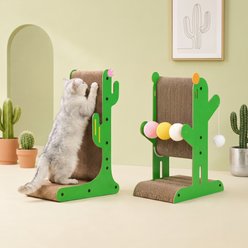 Happy & Polly Desert Bloom Cactus 23.6-in Hanging Toy Cat Scratcher, 2 count
