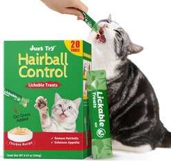 Just Try Cat Grass Lickable Cat Treats, 8.47-oz