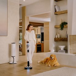 LEVOIT Aero Cordless Stick Vacuum with All-in-One Station, White, Large slide 2 of 8