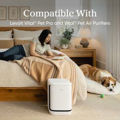 LEVOIT Vital Pet Pro Replacment Filter for Pet Air Purifier, White, 14.29 x 12.95 x 1.89-in slide 2 of 7