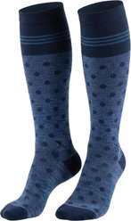 Happy Wool Premium Merino Wool Golden Hayfield Dots Horse Riding Knee-High Compression Socks, Small/Medium