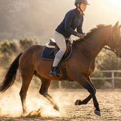 Happy Wool Premium Merino Wool Silver Stirrup Ridge Horse Riding Knee-High Compression Socks, Large/X-Large slide 2 of 5
