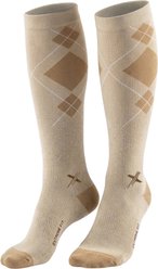 Happy Wool Premium Merino Wool Blush Stable Argyle Horse Riding Knee-High Compression Socks, Small/Medium slide 1 of 5