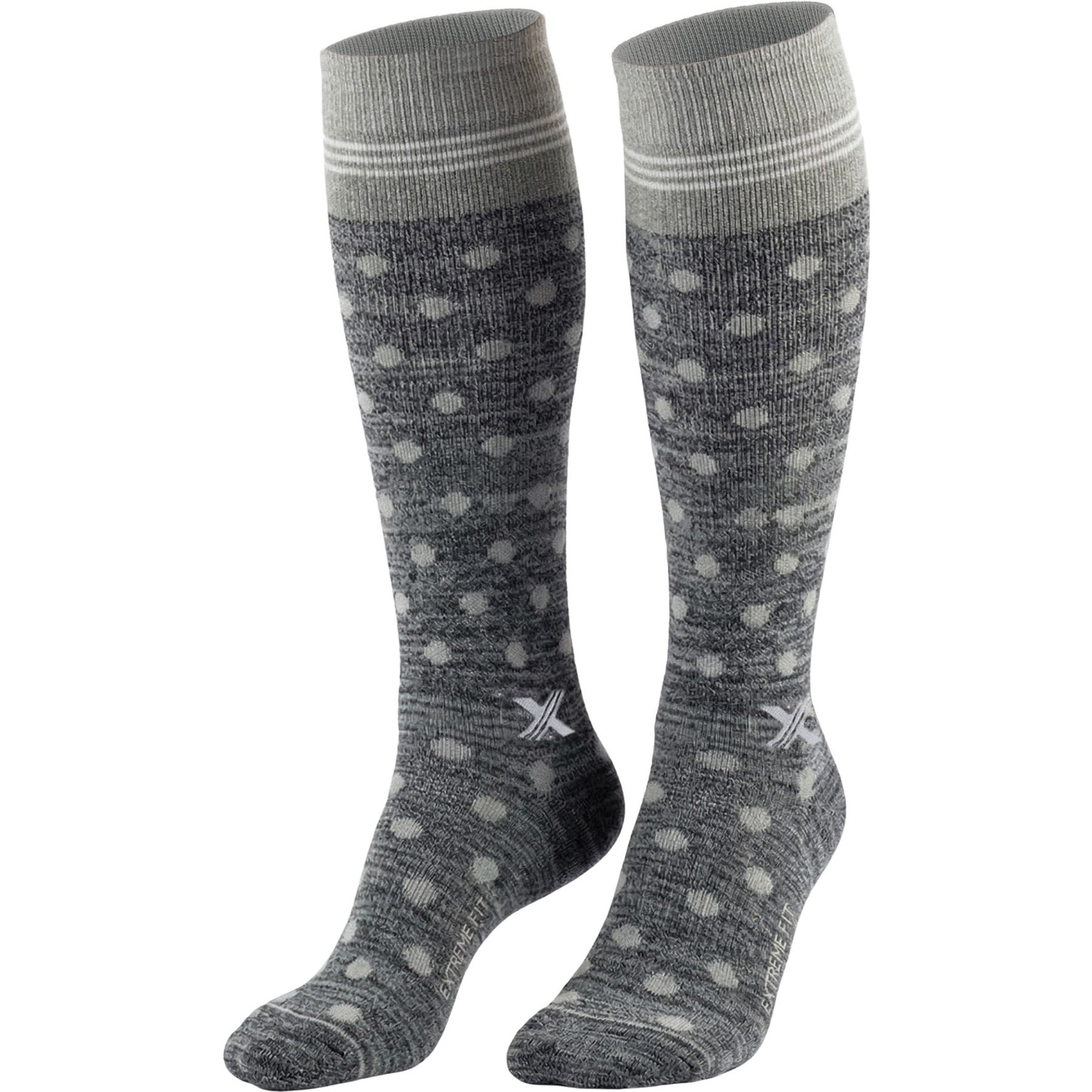Happy Wool Premium Merino Wool Midnight Stallion Dots Horse Riding Knee-High Compression Socks, Small/Medium