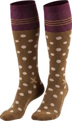 Happy Wool Premium Merino Wool Steel Hoof Dots Horse Riding Knee-High Compression Socks, Small/Medium
