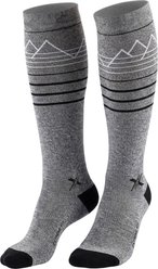Happy Wool Premium Merino Wool Iron Saddle Stripe Horse Riding Knee-High Compression Socks, Small/Medium slide 1 of 5
