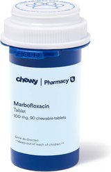 Marbofloxacin (Generic) Chewable Tablets for Dogs, 100-mg, 90 chewable tablets