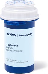 Cephalexin (Generic) Capsules for Dogs, 500-mg, 90 capsules