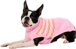 Frisco Pink Fair Isle Dog & Cat Turtleneck Sweater, Small slide 1 of 8